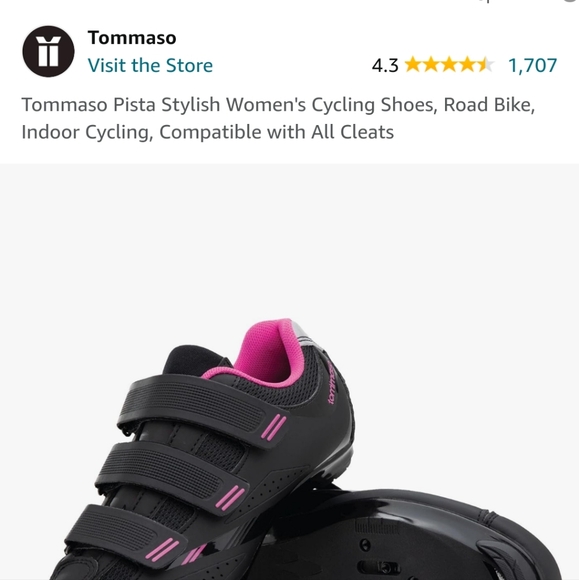 Tommaso Pista Stylish Women's Cycling Shoes, size 7 - Picture 2 of 13